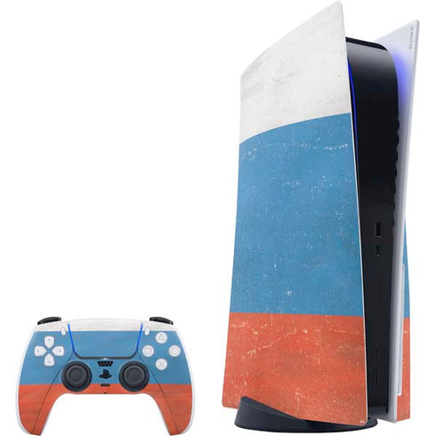 Russian Flag Distressed PlayStation PS5 Skins